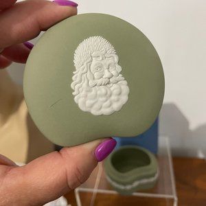 Wedgwood Santa Trinket Box Jasperware NIB New in Box